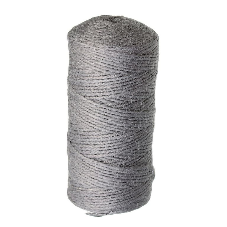 Jute Rope 2 mm Thin Twisted Jute Rope String Cord Christmas Gray 