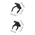 thumbnail image 6 of Black Plastic Furniture Leg Clips for Car Use Durable Snap Design 20 Pieces, 6 of 10