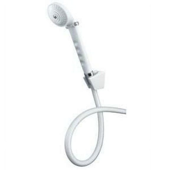 Drive Medical Deluxe Handheld Shower Spray with Diverter Valve 1 Count, White, 80", Extra-Long