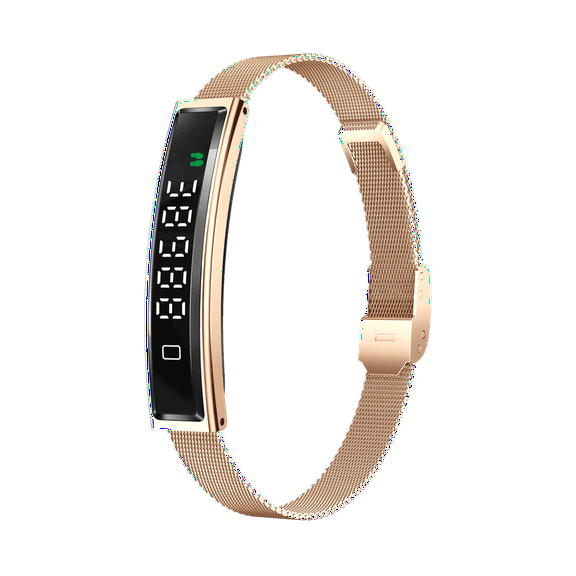 E EYAFA Fashion Bluetooth Smart Bracelet with Dual Strap Steel and Rubber support Diving for Men and Women