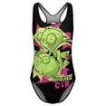 thumbnail image 4 of Invader Zim One-Piece Swimsuit Women Print Bathing Suit Swimwear Beach Outfit Swim Suits 2XL, 4 of 7