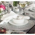 thumbnail image 5 of Sparkles Home  Luminous Round Rhinestone Placemat Charcoal, 5 of 5