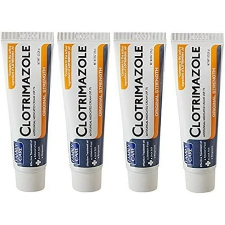 Family Care Clotrimazole Anti Fungal Cream, 1% USP, 4 Pack