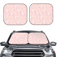 thumbnail image 2 of Fotbe Rabbit Sunflower 2-Piece Car Windshield Sun Shade | Sun Blocker for Car Windshield | Foldable Automotive Interior Accessories for Sun Protection-Small, 2 of 7