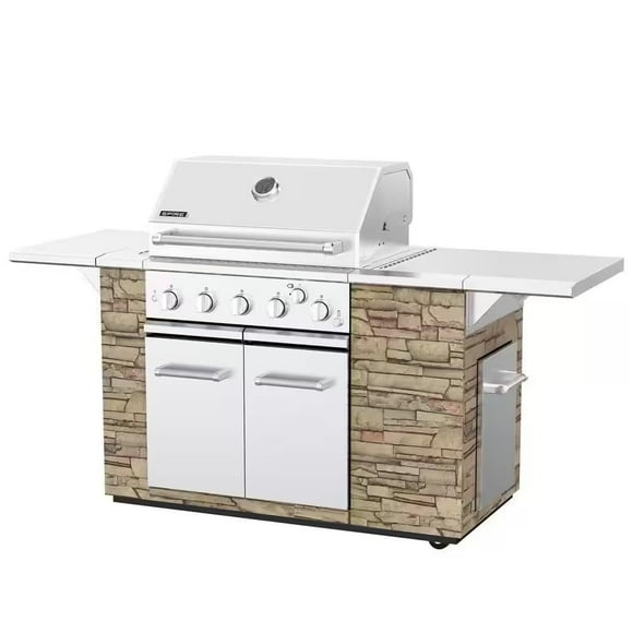 Spire 5-Burner Built-In Propane Gas Stone Island BBQ Grill