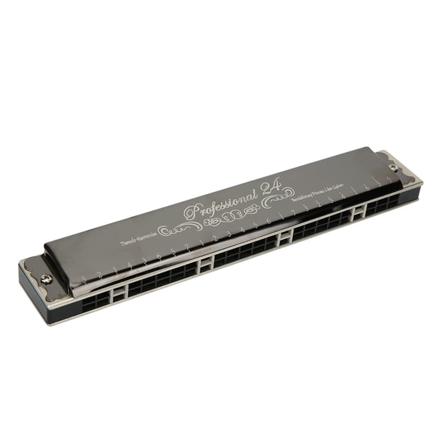 Armónica Profesional De 24 Agujeros Fácil De Operar, Suministros Musicales, Arpa De Placa Base De Latón De Entretenimiento, Para Actuaciones En El Hogar ANGGREK No
