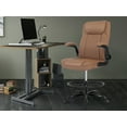 thumbnail image 5 of Misolant Drafting Chair, Tall Office Chair for Standing Desk, Standing Desk Chair with Adjustable Height and Flip-up Arm, Leather Drafting Chair, High Office Chair for Counter Height Desk, 5 of 6
