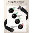 thumbnail image 3 of Wearlizer Braided Magnetic Band Compatible with Google Pixel Watch, Stretchy Nylon Watch Band for Women Men, D-Shape Designer Sport Wristband for Pixel Watch 4/3/2/1, 41mm, 3 of 6