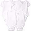 Hanes unisex-baby Ultimate Baby Flexy 5 Pack Short Sleeve Bodysuits