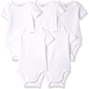 Hanes unisex-baby Ultimate Baby Flexy 5 Pack Short Sleeve Bodysuits
