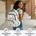 thumbnail image 5 of Aplkyhs Backpack for Girls Boys Age 6-18 Just A Girl Who Loves Football School Bag Lightweight Water Repellent Student Bookbag Cartoon Dinosaur, 5 of 7