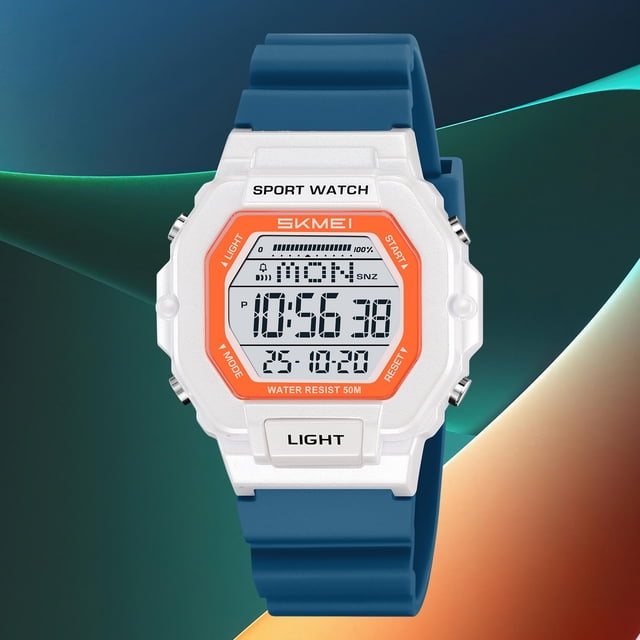 Reloj Digital Deportivo para Hombre, Resistente Al Agua y con Pantalla Luminosa, Ideal para Senderismo, Camping, Correr, Nadar y Otros Deportes.