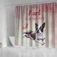 thumbnail image 4 of Every Fart is Love Note Boston Terrier Guilty Face Happy Valentine's Shower Curtain Gentleman Dog Lover Gifts Waterproof Bathroom Bathtub Curtain - 01016, 4 of 5