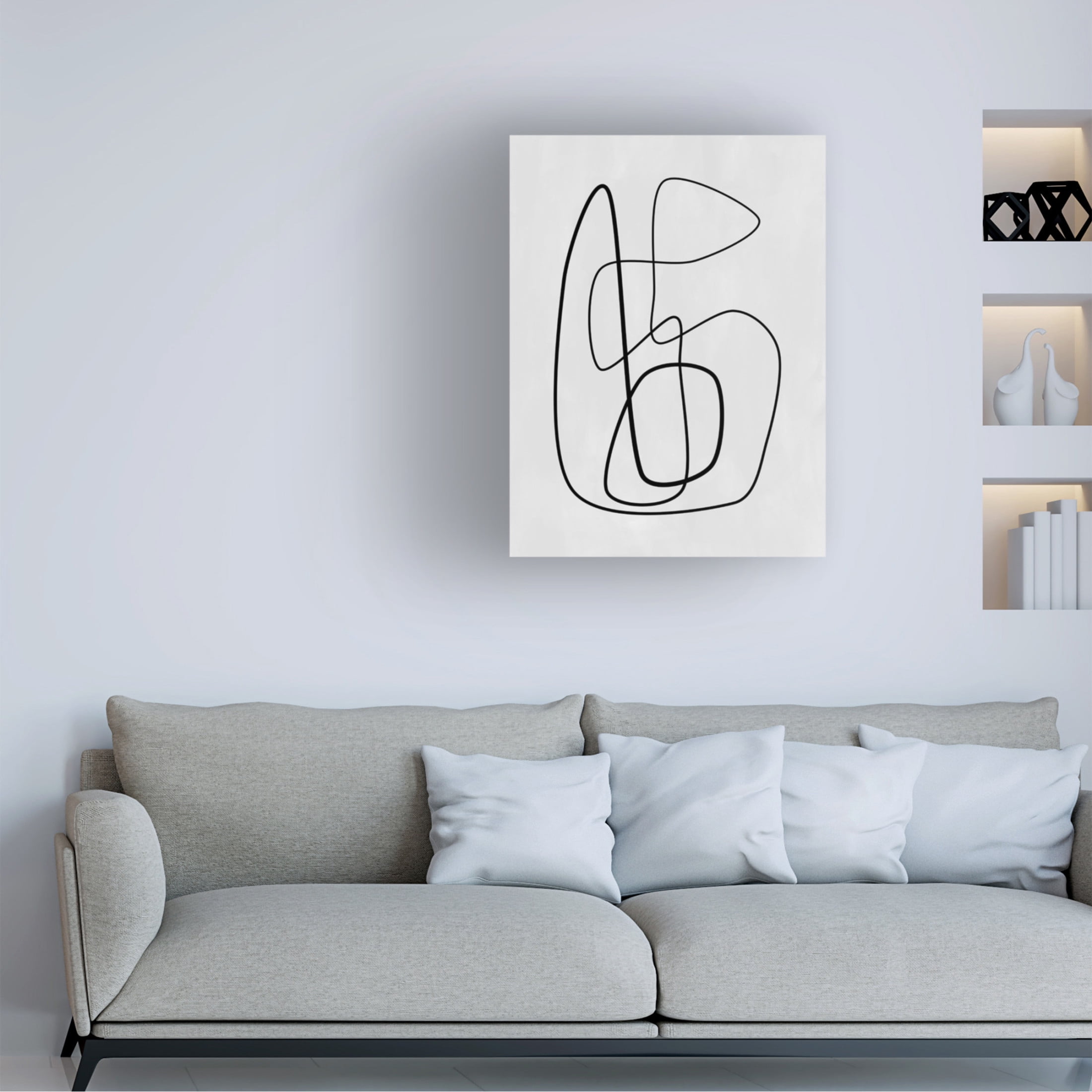 Trademark Fine Art Elena Ristova blackawhite32 Canvas Wall Art