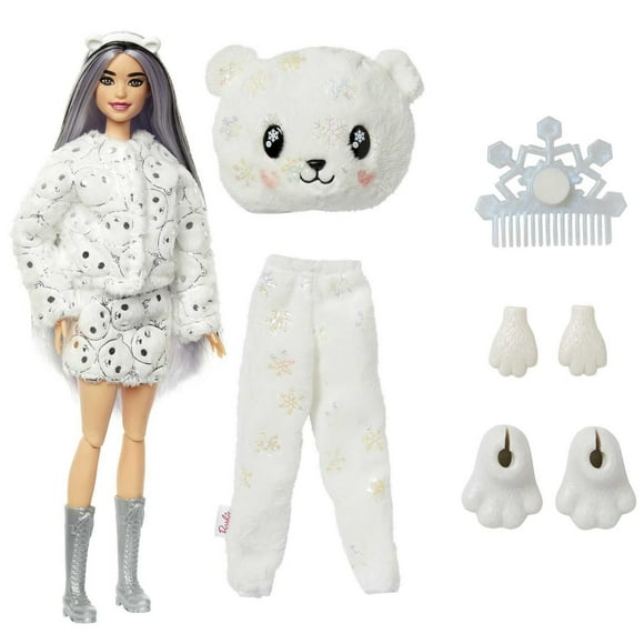 Barbie Dolls | Cutie Reveal Doll | Snowflake Sparkle Polar Bear