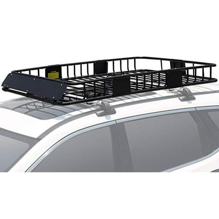 Roof Rack Cargo Basket with 150 LB Capacity Extension 64"x 39"x 6' Car Top Luggage Holder Carrier Basket
