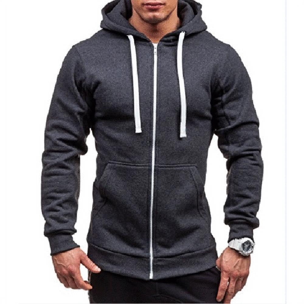 Meihuida Mens Womens Thick Zip-Up Hoodie W Sherpa Fur Winter Unisex Hooded Jacket Jumper, Adult Unisex, Size: 3XL, Winered