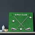 thumbnail image 3 of Susaid Golf Sport Club Pattern Canvas Wall Decor Poster Framed Artwork Decoration for Bedroom Home Office Ready to Hang,Horizontal, 3 of 6
