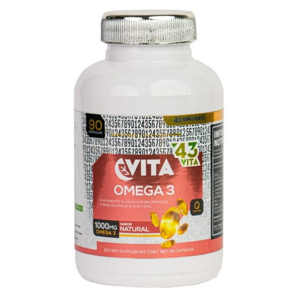 Suplemento Omega 3 43 Vita Aceite De Salmón 90 Cápsulas