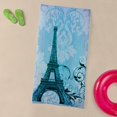 thumbnail image 3 of CafePress - Shabby Chic Swirls Eiffel Tower Paris - Large Beach Towel, Soft 30"x60" Towel with Unique Design, 3 of 3