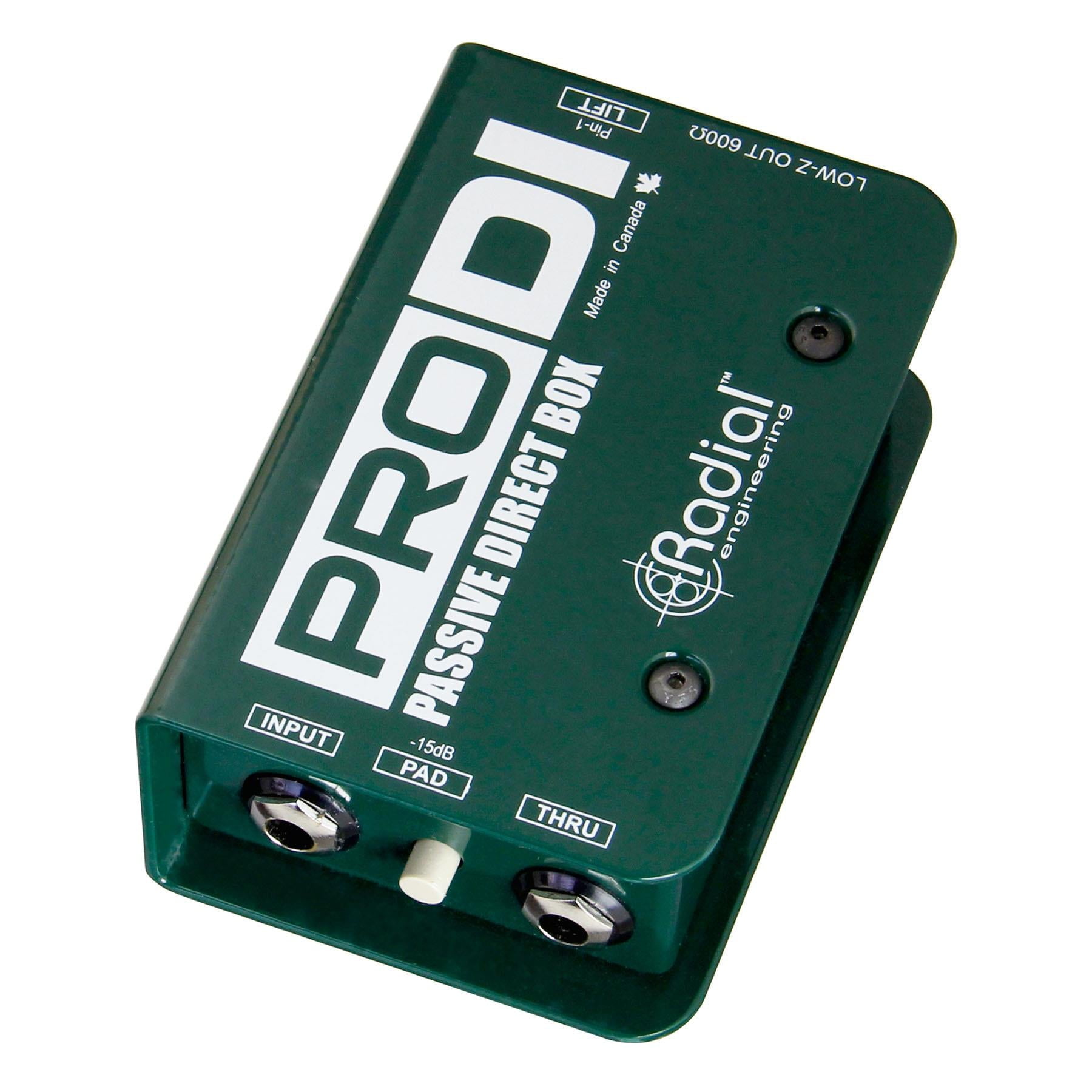 Radial Engineering PRO DI w/ 2 Instrument Cables Bundle