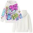 thumbnail image 3 of Disney's Lilo & Stitch Girls Airbrush Style Graphic Retro Pullover Hoodie - Little and Big Girls Sizes 4-16, 3 of 7