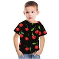 thumbnail image 4 of Sakmal Kids Clothes Under $5 For Girls And Boys Cute Crew Neck Graphic 3-14y Short Sleeve Boys And Girls Outfits, 4 of 5