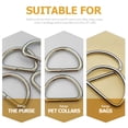 thumbnail image 6 of ONAPARTER 100 Pcs Metal D-ring Purses Rings for Crafting Hardware Bulk Accessories Handbags （Silver）, 6 of 6