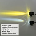 thumbnail image 3 of Geloo Motorcycle LED Driving Fog Light Pods White Yellow Motorcycle Spotlight, Compatible with Jeep Tractor Truck ATV UTV SUV Boat (2 pack), 3 of 12