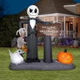 thumbnail image 2 of Gemmy Industries Yard Inflatables Nightmare Before Christmas Halloween Town Scene, 6 ft, 2 of 7
