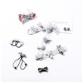 thumbnail image 2 of Qarigey 18 unids/set estilos mixtos lazos para el cabello niños niñas regalo de vacaciones pinza para el cabello Kit de soporte de cola de Accesorio para el cabello gris, 2 of 6