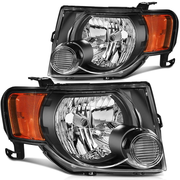 ECCPP Headlight Assembly For Ford For Escape 2008-2012 Driver and Passenger Side Headlamps