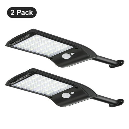 

2Pcs Outdoor Solar Lights 36 LEDs Motion Sensor Light Waterproof 180 Degrees Adjustable Wall Light for Garden Yard