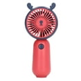 thumbnail image 2 of Ventilador de mano con carga USB, Mini cuerno de Animal rojo rosa, ventilador con pilas de estilo lindo para viajes, 2 of 8