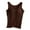 Brown, variant on Fashion Clothing Women Solid Color Tops With Chest Pad No Steel Ring Cup Shirts Wide Strap Integrated Outerwear Yoga Sports Vest Boy Apparel Christmas Top Women Merry Fitness Car Tops for Top Blue XL