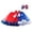 Z999-Red1, variant on Girls Patriotic Mini Skirt Double American Flag Graphic Printed Mesh Bowtie Children Tutu With Bow Hair Clips Independence Day Trendy Skirts