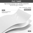 thumbnail image 5 of LUVCMFT 12*16ft Tarps Heavy Duty Thick Waterproof Poly Canopy White Shelter Cover 12 Mil Tarpaulin, 5 of 8
