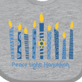 thumbnail image 4 of Inktastic Peace Light Hanukkah Boys or Girls Baby Bib, 4 of 4