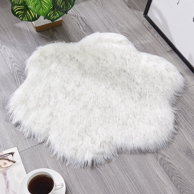 RKSTN Rug Wool Imitation Sheepskin s Faux Non Slip Bedroom Carpet Mats Fall Decorations for Home