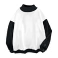 thumbnail image 4 of CQXIDFH Under $10 Women Oversized Turtleneck Fleece Sweatshirt Long Sleeve Loose Soft Pullover Casual Fall Fashion Top, XL Black Sweatshirts, 4 of 4