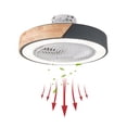 thumbnail image 4 of 21.6 inch Round Ceiling Fans with LED Lights, Ceiling Fan Light with Remote Control Dimmable Ceiling Fan for Living Room Dining Room Bedroom, 4 of 12
