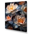 thumbnail image 2 of Designart "Dance Of Beautiful Rainy Lotus" Lotus Wall Art Living Room, 2 of 7