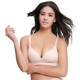 thumbnail image 2 of Cotton Sleep Nursing Feeding Pregnant Breastfeeding Bra Wire 3/4 Cup, 2 of 3