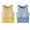 Yellow, variant on Virmaxy (0-4y)2pc Baby Cotton Tank Top Toddler Striped Printed Round Neck Warm Vest Padded Thickened Shoulders Cardigan Undershirt Blue 73