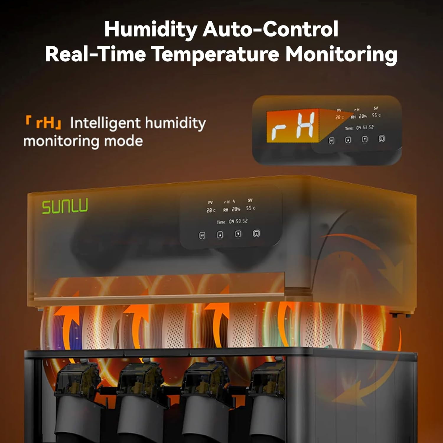 SUNLU AMS Heater for Bambu Lab AMS, Filament dryer box for Your