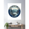thumbnail image 2 of Tongass National Forest Alaska Usa Travel Art Badge Poster Wall Art, Modern Wall Decor, 12x18 UNFRAMED, 2 of 3
