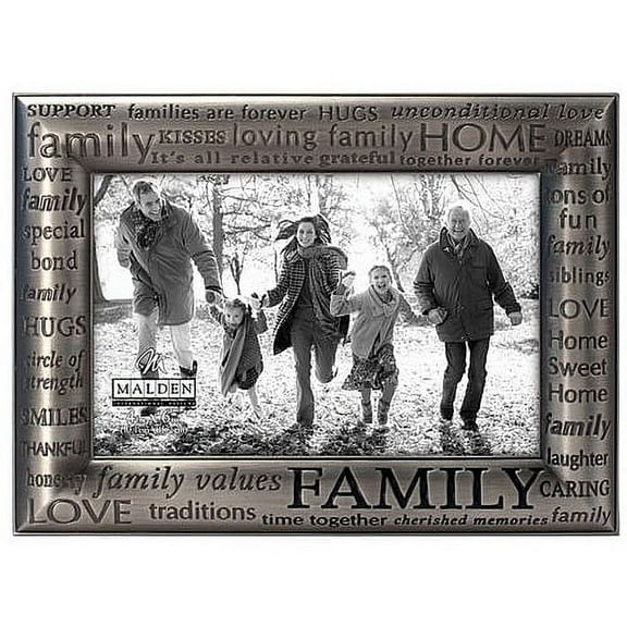 Malden Family Expressions Modern Pewter Frame - 4x6