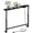 Black, variant on 33.5 Inch Behind Couch Table, 24"-32" Adjustable Height Range, Behind The Couch Table with Outlet, Adjustable Console Table, Narrow Long Sofa Table, for Living Room, Small Black