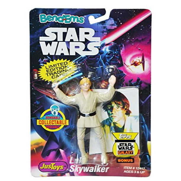 Star Wars Bend Ems Luke Skywalker Figure With Limited Edition Trading Card Walmart Com Walmart Com