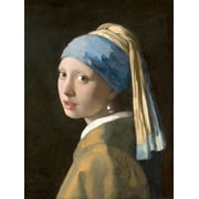 Johannes Vermeer Girl With a Pearl Earring Old Master Painting Portrait Unframed Wall Art Print Poster Home Decor